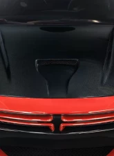 2013-2016 Dodge Dart Carbon Creations MPR V2 Hood - 1 Piece                                     - 116378 - Image 6
