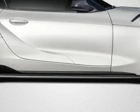 2020-2024 Toyota Supra A90 Carbon Creations Speed Side Skirts Splitters - 2 Piece