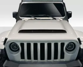 2019-2023 Jeep Wrangler JL Gladiator JT Duraflex Demon Look Hood - 1 Piece