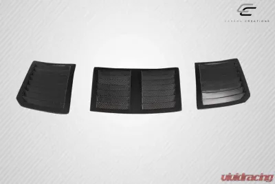 2003-2006 Nissan 350Z Z33 Carbon Creations GT1 Hood Vents - 3 Piece - 116507