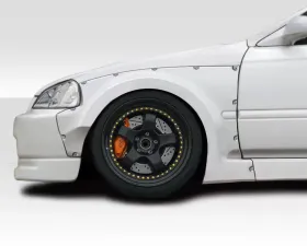 1996-2000 Honda Civic HB Duraflex MMR Front Fender Flares - 2 Piece