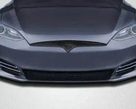 2012-2016.5 Tesla Model S Carbon Creations OEM Facelift Refresh Look Front Grille - 1 Piece