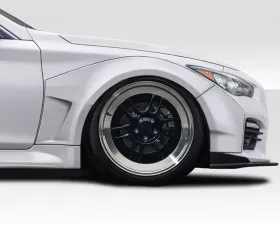 2014-2023 Infiniti Q50 Duraflex Redline Wide Body Front Fender Flares - 4 Piece
