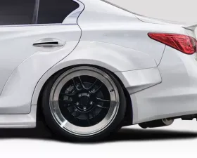 2014-2023 Infiniti Q50 Duraflex Redline Wide Body Rear Fender Flares - 6 Piece