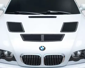2001-2006 BMW M3 E46 / 2014-2019 Ford Fiesta / 2016-2018 Ford Focus Duraflex GT1 Hood Vents - 3 Piece