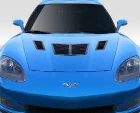 2005-2013 Chevrolet Corvette C6 Duraflex GT1 Hood Vents - 3 Piece