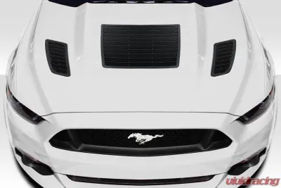 2015-2017 Ford Mustang Duraflex GT1 Hood Vents - 3 Piece - 116564