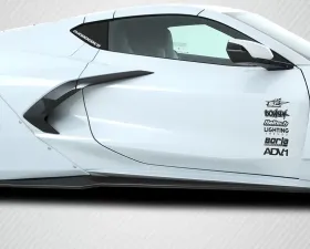 2020-2024 Chevrolet Corvette C8 Carbon Creations Gran Veloce Side Skirt Splitters - 2 Piece