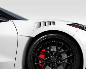 2020-2024 Chevrolet Corvette C8 Duraflex Gran Veloce Front Fender Vents - 2 Piece
