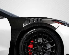 2020-2024 Chevrolet Corvette C8 Carbon Creations Gran Veloce Front Fender Vents - 2 Piece