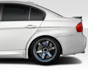 2006-2011 BMW 3 Series E90 4DR Duraflex HX Wide Body Rear Fender Flares - 2 Piece