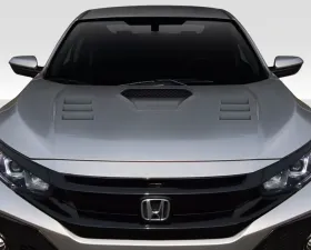 2016-2021 Honda Civic Duraflex TS 1 Hood - 1 Piece