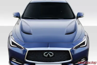 2017-2022 Infiniti Q60 Duraflex TS1 Hood - 1 Piece - 116881