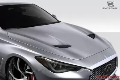 2017-2022 Infiniti Q60 Duraflex TS1 Hood - 1 Piece - 116881