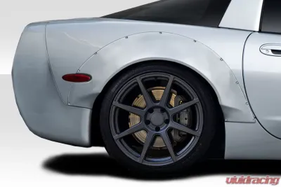 1997-2004 Chevrolet Corvette C5 Duraflex Circuit Rear Fender Flares - 2 Piece - 116886