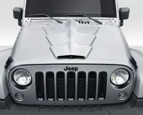 2007-2018 Jeep Wrangler JK Duraflex Tyrano Hood - 1 Piece