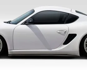 2006-2010 Porsche Cayman Duraflex Motox Side Skirt Splitters - 2 Piece