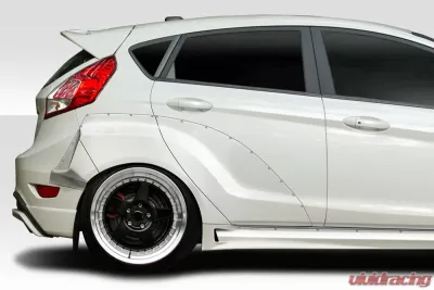 2014-2019 Ford Fiesta Duraflex CPR Wide Body 70MM Rear Fender Flares - 7 Piece - 116926