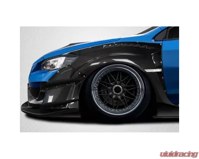 2015-2021 Subaru WRX STI Carbon Creations VRS Wide Body Front Fenders - 8 Piece - 116961