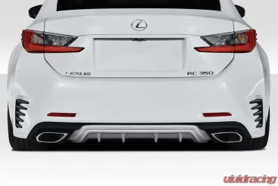 2015-2018 Lexus RC Series RC200T RC350 Duraflex SBZ Rear Diffuser - 1 Piece - 117005