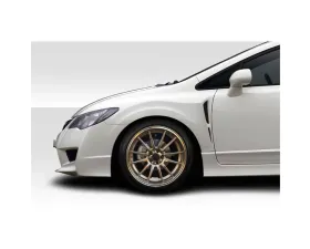 2006-2011 Honda JDM Civic 4Dr Duraflex Naga Wide Body Front Fenders - 2 Pieces