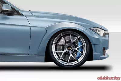 2012-2018 BMW 3 Series F30 Duraflex KTV Wide Front Fender Flares - 4 Piece - 117445