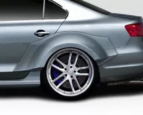 2011-2018 Volkswagen Jetta Duraflex KTV Wide Body Rear Fender Flares - 6 Piece