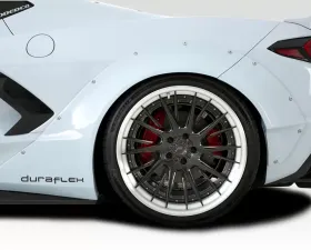2020-2024 Chevrolet Corvette C8 Duraflex Gran Veloce Wide Body Rear Fender Flares - 4 Piece