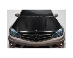 2008-2011 Mercedes C Class W204 Carbon Creations C63 V2 Hood - 1 Piece