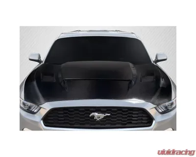 2015-2017 Ford Mustang Carbon Creations R Spec Hood - 1 Piece - 117646