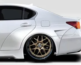 2013-2015 Lexus GS Series G200 GS300 GS350 GS450 GS450H Duraflex AM Design Wide Body Rear Fender Flares - 6 Piece