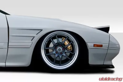 1986-1991 Mazda RX-7 Duraflex D1 Sport 30MM Front Fenders - 2 Piece - 117665