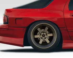 1986-1991 Mazda RX-7 Duraflex D1 Sport 30MM Rear Fender Flares - 3 Piece