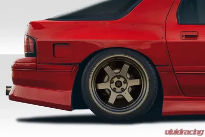 1986-1991 Mazda RX-7 Duraflex D1 Sport 30MM Rear Fender Flares - 3 Piece - 117667