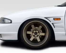 1995-1998 Nissan Skyline R33 2DR Duraflex D1 Sport 30MM Front Fenders - 2 Piece