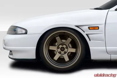 1995-1998 Nissan Skyline R33 2DR Duraflex D1 Sport 30MM Front Fenders - 2 Piece - 117723