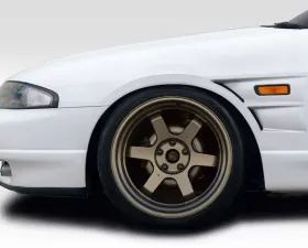 1995-1998 Nissan Skyline R33 2DR Duraflex D1 Sport 20MM Front Fenders - 2 Piece