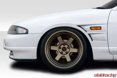 1995-1998 Nissan Skyline R33 2DR Duraflex D1 Sport 20MM Front Fenders - 2 Piece - 117724