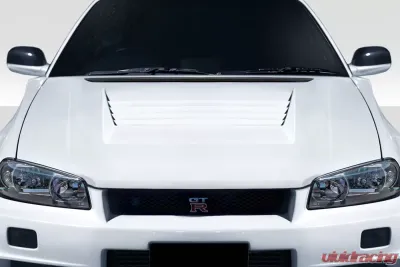 1999-2002 Nissan Skyline R34 Duraflex D1 Hood - 1 Piece - 117728