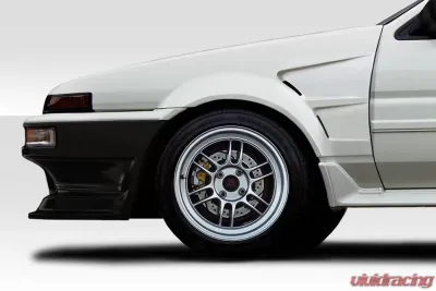 1984-1987 Toyota Corolla 2DR / HB Duraflex D1 Sport 30MM Front Fenders - 2 Piece - 117736