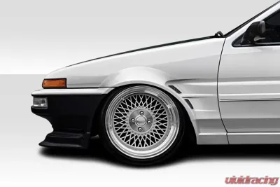 1984-1987 Toyota Corolla 2DR / HB Duraflex D1 Sport 25MM Front Fenders - 2 Piece - 117737