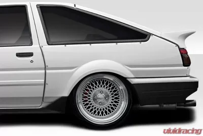 1984-1987 Toyota Corolla HB Duraflex D1 Sport 40MM Rear Fender Flares - 3 Piece - 117738