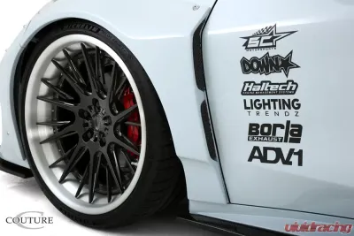 2020-2024 Chevrolet Corvette C8 Duraflex Gran Veloce Wide Body Front Fender Flares - 4 Piece ( for use with 116591 ) - 117910