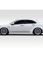 2009-2014 Acura TSX Duraflex Khan Wide Body Fender Flare Kit - 10 Piece                                     - 118339 - Image 2