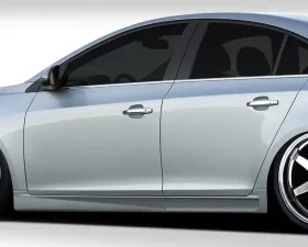 2011-2015 Chevrolet Cruze Duraflex Racer Side Skirts Rocker Panels - 2 Piece