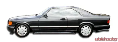 1981-1991 Mercedes S Class W126 2DR Duraflex AMG Look Side Skirts Rocker Panels - 4 Piece - 102238