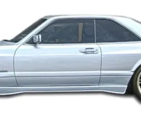 1981-1991 Mercedes S Class W126 2DR Duraflex AMG Look Wide Body Side Skirts Rocker Panels - 2 Piece