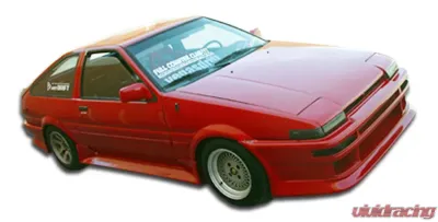 1984-1987 Toyota Corolla 2DR / HB Duraflex V-Speed Side Skirts Rocker Panels - 2 Piece - 100700
