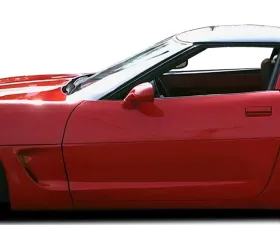 1984-1996 Chevrolet Corvette C4 Duraflex C5 Conversion Side Skirts Rocker Panels with Doorcaps - 6 Piece