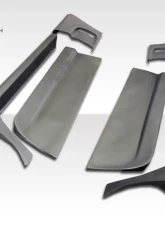 1984-1996 Chevrolet Corvette C4 Duraflex C5 Conversion Side Skirts Rocker Panels with Doorcaps - 6 Piece                                     - 103442 - Image 4